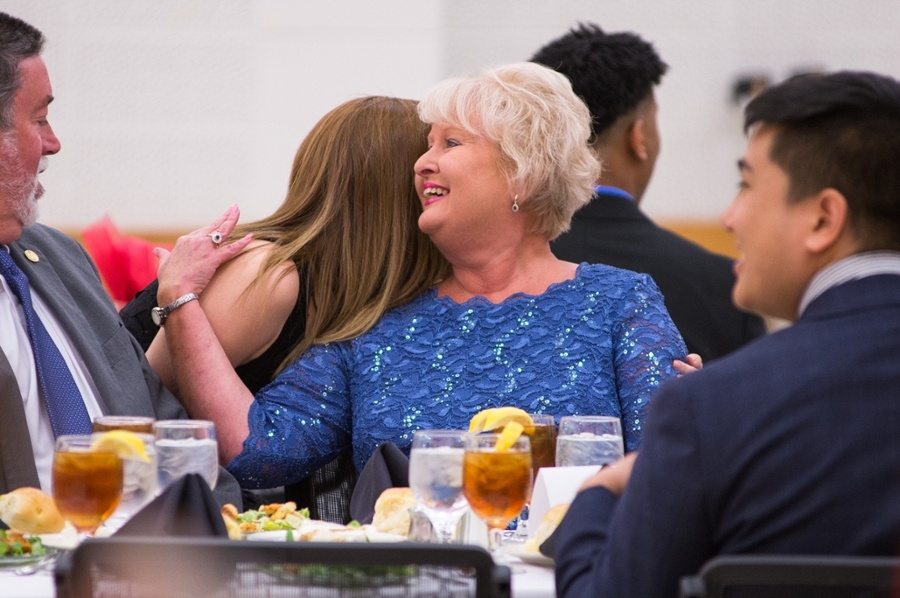 Guests at an International House awards banquet